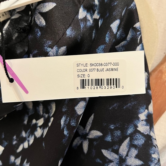 NWT 100% Silk Midi Fleur du Mal Skirt - Picture 7 of 9